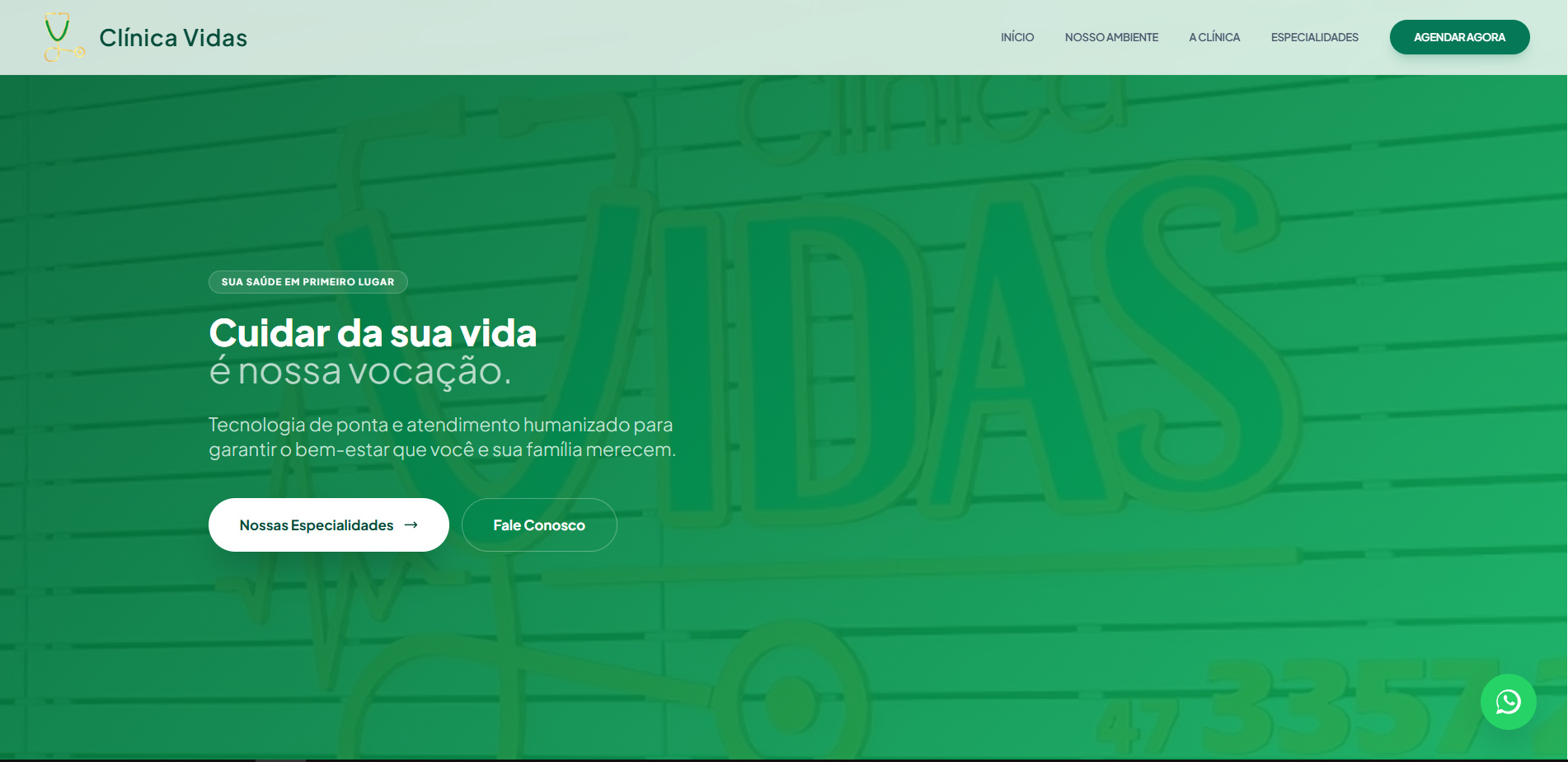 Projeto Clínica Vidas